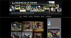 Desktop Screenshot of logresdobermans.com